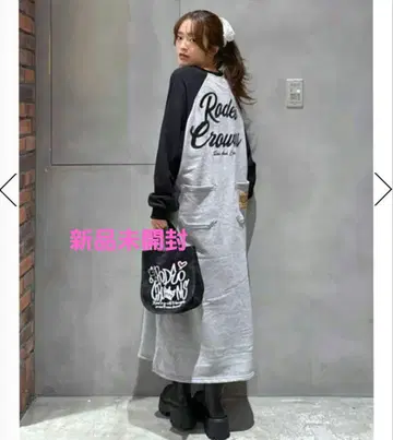 래글런 칼라 스티치 원피스 GRY 미개봉 새상품