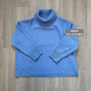 RH 구매 캐시미어 100% [ ebure/에부르 ] 여성용 터틀 니트