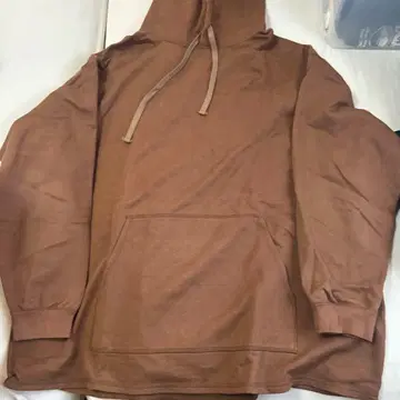 Graphpaper 브라운 후드 부착 후드티 F