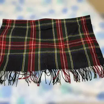 남성용 비기 체크 무늬 머플러