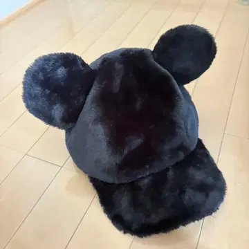 미키 귀달린 퍼 캡 디즈니 모자