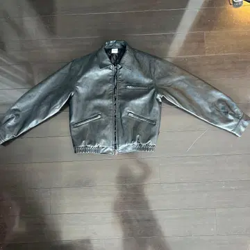 WISH FOREVER 블랙 가죽 자켓