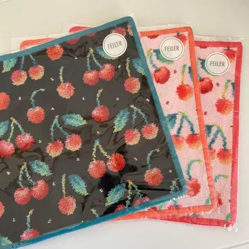 러브러리 바이 페이 체리 도트 손수건 3개 세트