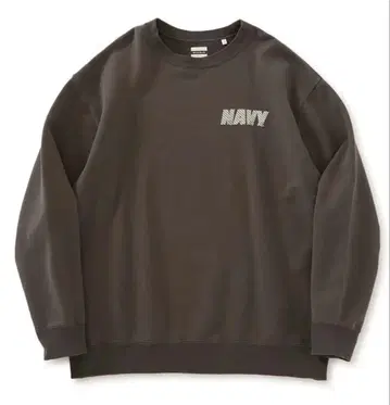 네이비 블루 트레이닝 크루넥 맨투맨