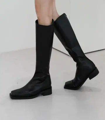 by muni:r 롱 부츠 블랙 23.5cm