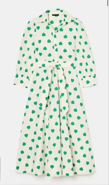 TARA JARMON 폴카 하트 포플린 드레스