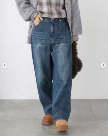 Te chichi 테치치 배럴 레그 배기 데님 팬츠