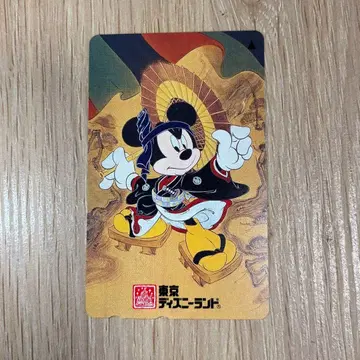 [ 미키 기모노 미사용 ] 도쿄 디즈니랜드 전화 카드 50