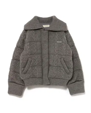 andmary 메리 퀼팅 니트 쉐이프 재킷