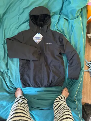 OUTDOOR 블랙 플리스 자켓