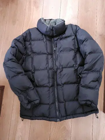 블랙 블랙 다운 자켓 L 사이즈 남성용 리버서블