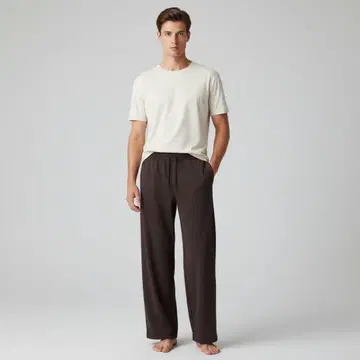 UNIQLO 다크 브라운 이지 팬츠