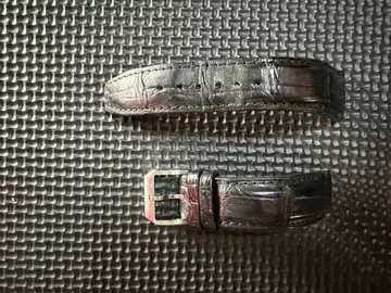 IWC 블랙 가죽 시계 밴드 20mm