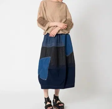 새상품급 TSUMORI CHISATO 네프 데님 사이즈 2