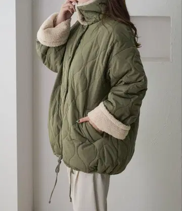 [ apres jour clair ] 보아 안감 퀼팅 자켓