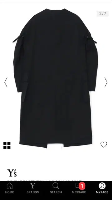 y's,DOUBLEFACEDNOCOLLARCOAT