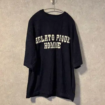 [ 상하의 세트 ] GELATO PIQUE 네이비 스트라이프 룸웨어 L