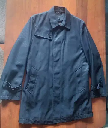 네이비 스텐카라 코트