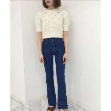 verybrain 프론트 포켓 플레어 데님