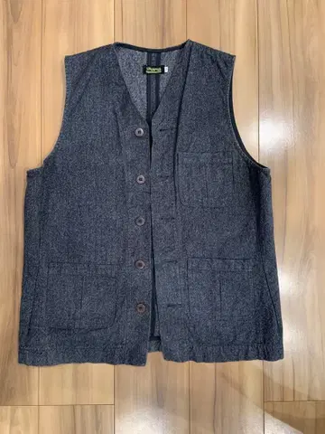 Dapper's 다크 그레이 베스트 사이즈 38