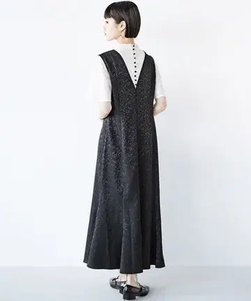 하코 펠리시모 블랙 롱 원피스