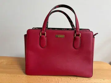 케이트 스페이드 숄더백 핸드백 빨간색 꽃무늬