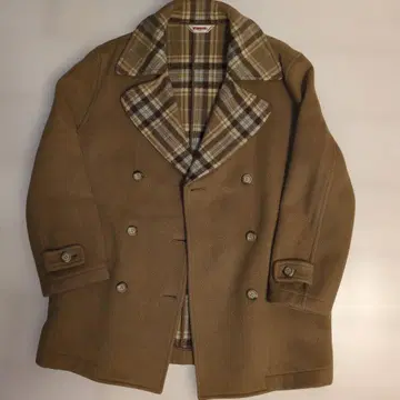 M'GREGOR 80s 브라운 피 코트 M 사이즈