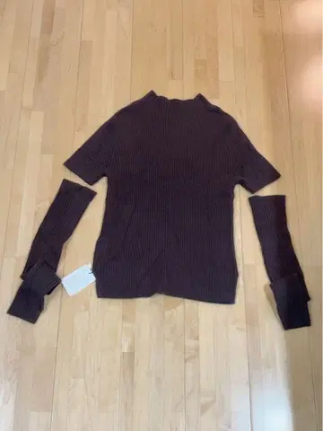 [택 포함 새상품] 마이 스트라다 반팔 니트 + 암워머