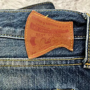 STUDIO D'ARTISAN 인디고 데님 청바지