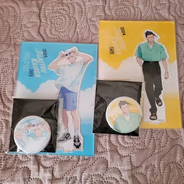 주술회전 카페 2024 회옥 옥절 아크릴 스탠드 캔뱃지 세트