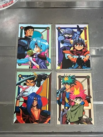 패왕체계 류나이트 라미네이티드 카드 4장 세트