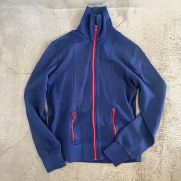 loffler 네이비 하이넥 저지 빨간색 지퍼 구제 의류