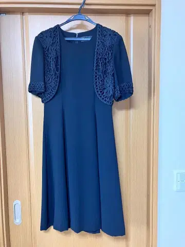 새상품급 CARVEN PARIS 고급 블랙 포멀 원피스 12호