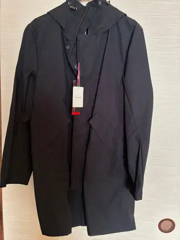 하루야마 리스펙트네로 후드 부착 방풍 트렌치코트 M 새상품