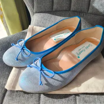 Quartet Harmony 발레 슈즈 플랫 블루 일본제