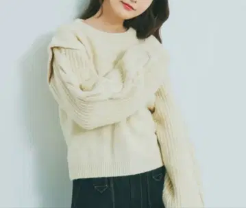 보카니 니트탑 크림