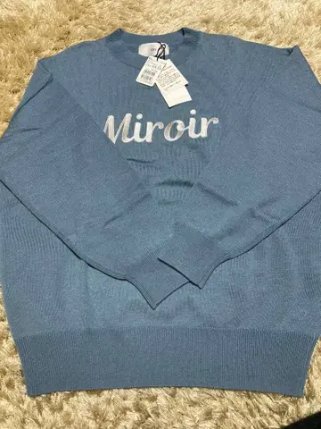 야마다야 Vin Miroir 로고 파랑 스웨터