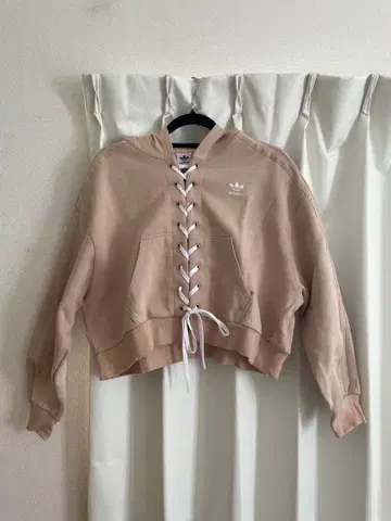 adidas 후드 부착 트레이닝복 L 베이지