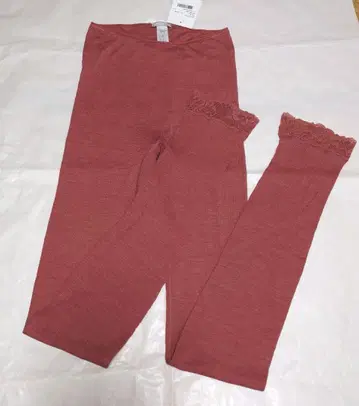 택 포함 새상품 고급 울 실크 레깅스 하의 S