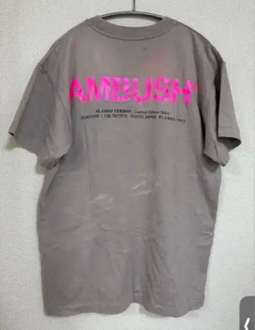 AMBUSH 그레이 T셔츠 백프린트