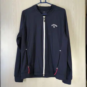 캘러웨이 Callaway 풀 집업 맨투맨 LL 사이즈 골프 네이비