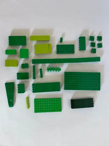 LEGO 그린 컬러 블록 세트