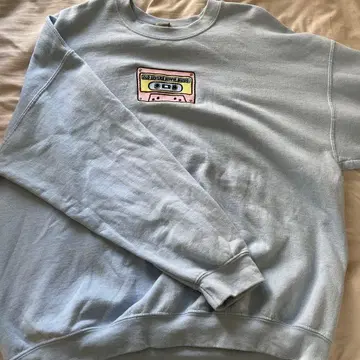 GILDAN 맨투맨 XL 스카이블루 라이트 블루 구제 의류 스트릿