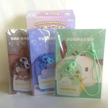 산리오 복복 부적풍 아크릴 키링 포차코 바츠마루 턱시도샘
