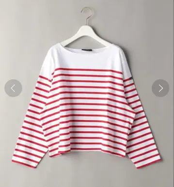 택 포함 새상품 Le minor 루미노아 패널 보더 롱 슬리브 티셔츠