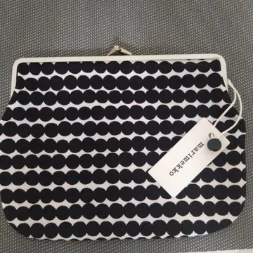 마리메꼬 도트 무늬 파우치. (새상품, 미사용, 택 포함)