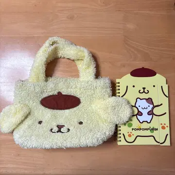 폼폼푸딩 토트백과 메모장 세트