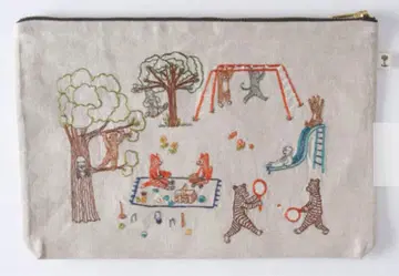 Coral & Tusk 자수 파우치 미사용 새상품