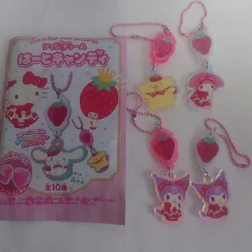 [ 새상품급 ] 산리오 트윈 참 하트 캔디 쿠로미 마이멜로디