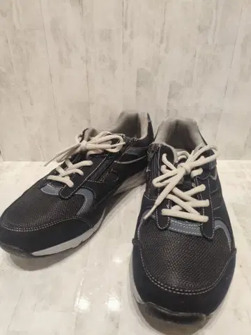 문스타 지퍼 캐주얼 스니커즈 블랙/그레이 26cm